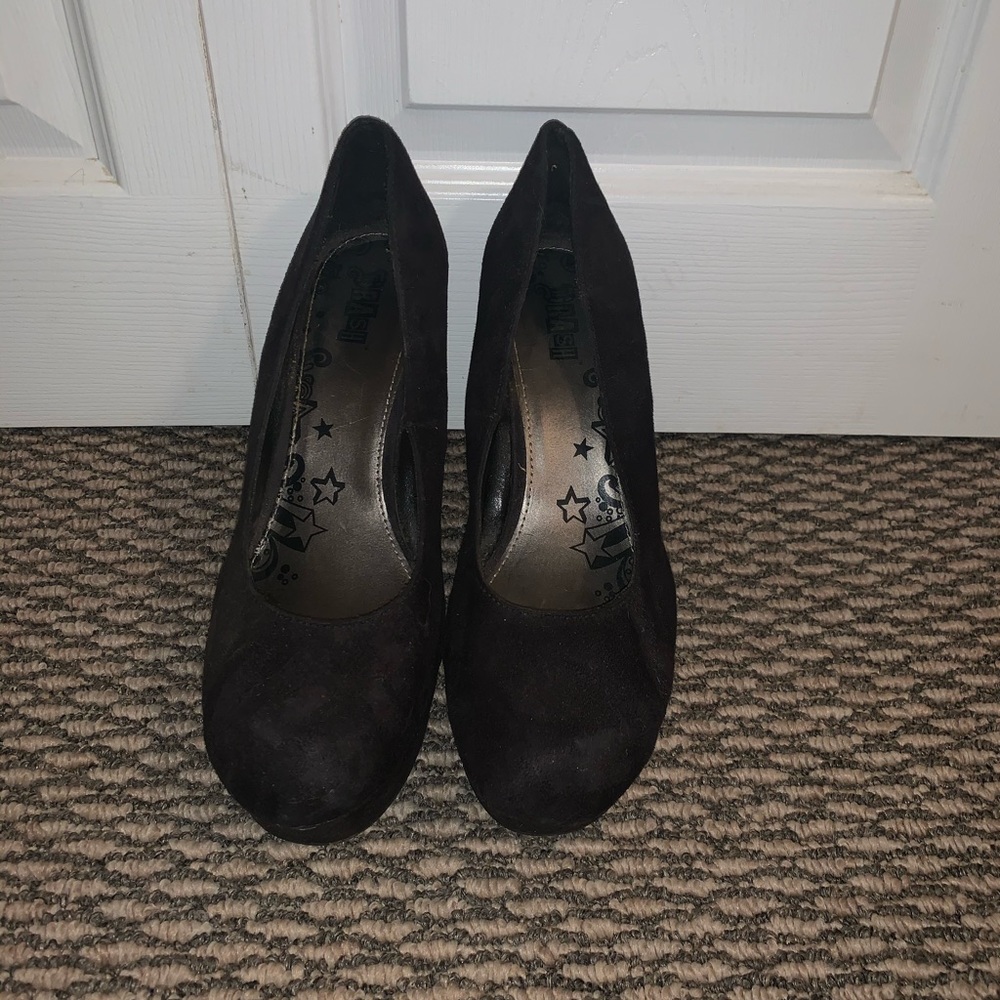 Black Platform Wedges